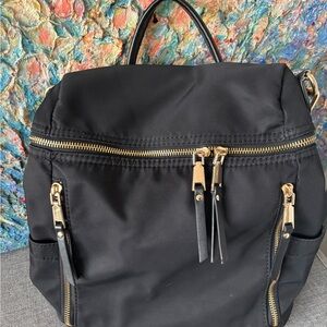 Mystique Boutique Black Bag with Gold Accents